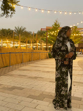 Load image into Gallery viewer, Olive Floral Printed Abaya