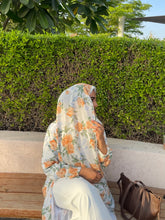 Load image into Gallery viewer, Orange Blossom Printed Abaya
